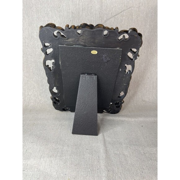 Halloween 3D Female Skeleton Victorian in Floral Gothic Frame Decor Skull Spooky - Picture 7 of 9